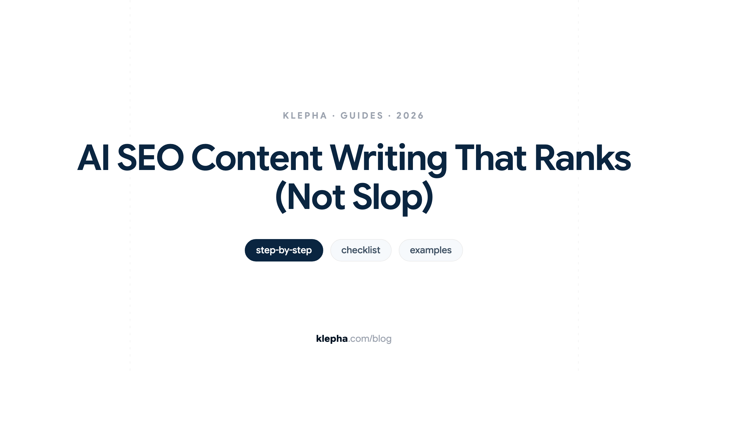 Illustration for Klepha's guide to SEO trends and generative engine optimization tips for 2026.